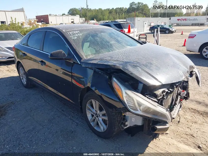 HYUNDAI SONATA 2016, VIN 5NPE24AFXGH267539