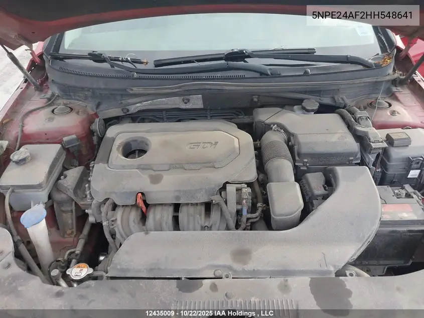 2017 HYUNDAI SONATA VIN 5NPE24AF2HH548641 — фото 10