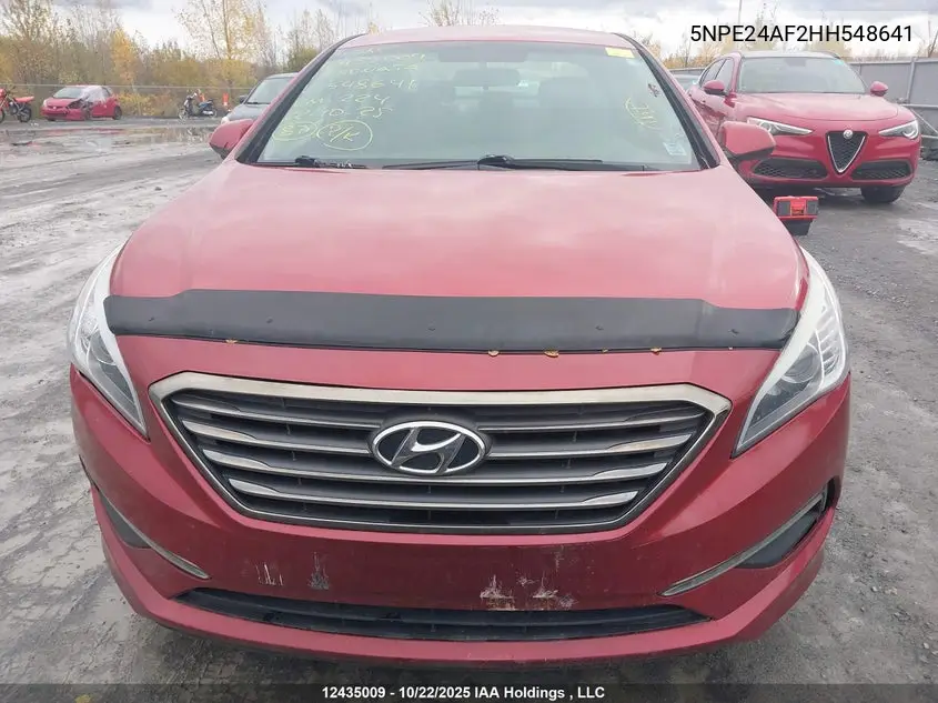 2017 HYUNDAI SONATA VIN 5NPE24AF2HH548641 — фото 13