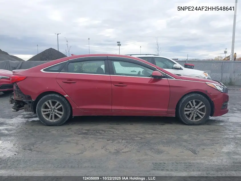 2017 HYUNDAI SONATA VIN 5NPE24AF2HH548641 — фото 14