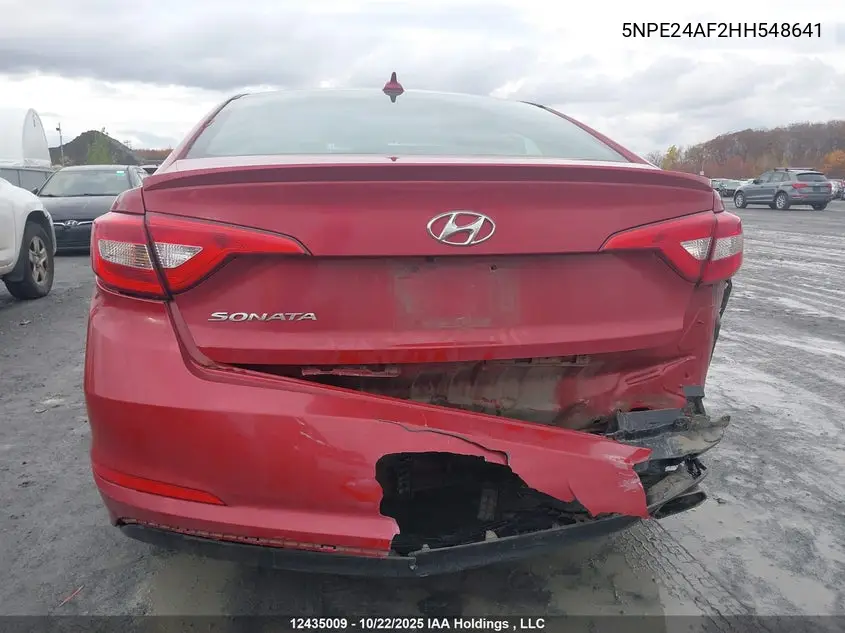 2017 HYUNDAI SONATA VIN 5NPE24AF2HH548641 — фото 17