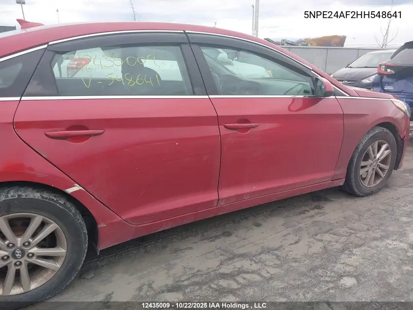 2017 HYUNDAI SONATA VIN 5NPE24AF2HH548641 — фото 21
