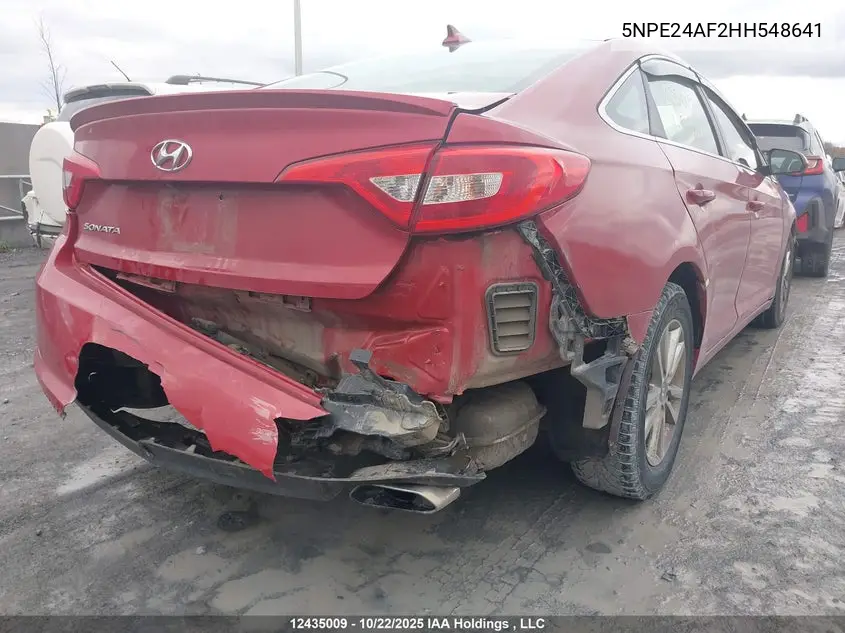 2017 HYUNDAI SONATA VIN 5NPE24AF2HH548641 — фото 6