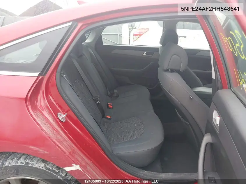2017 HYUNDAI SONATA VIN 5NPE24AF2HH548641 — фото 8
