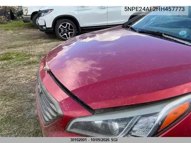 2017 HYUNDAI SONATA VIN 5NPE24AF2HH457773 — фото 3