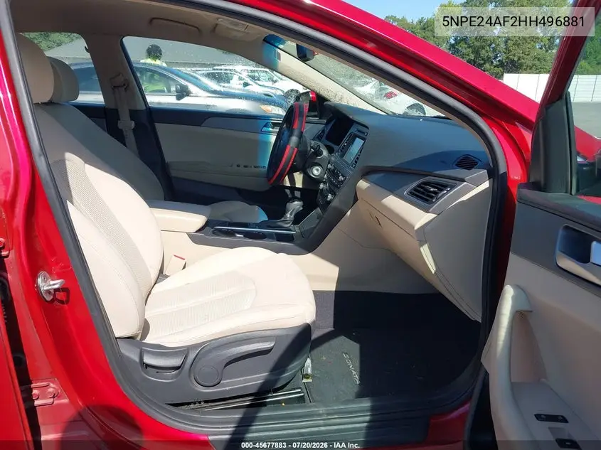 2017 HYUNDAI SONATA VIN 5NPE24AF2HH496881 — фото 5