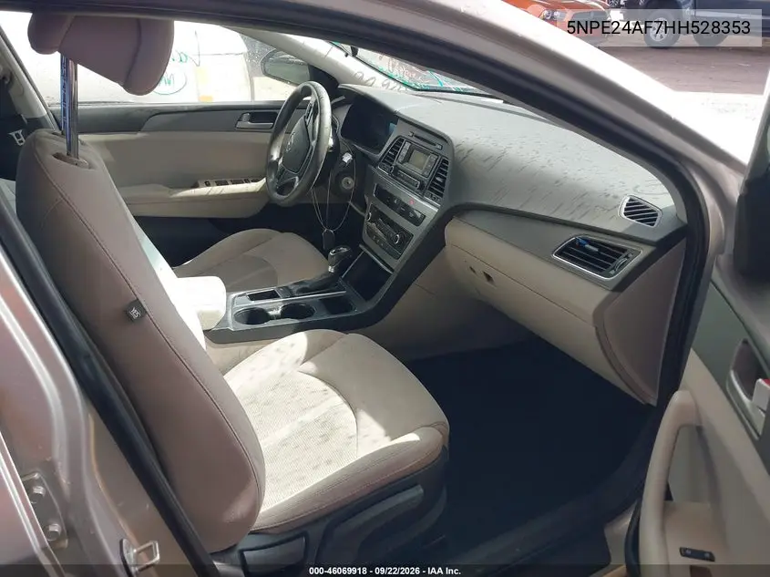 2017 HYUNDAI SONATA VIN 5NPE24AF7HH528353 — фото 5