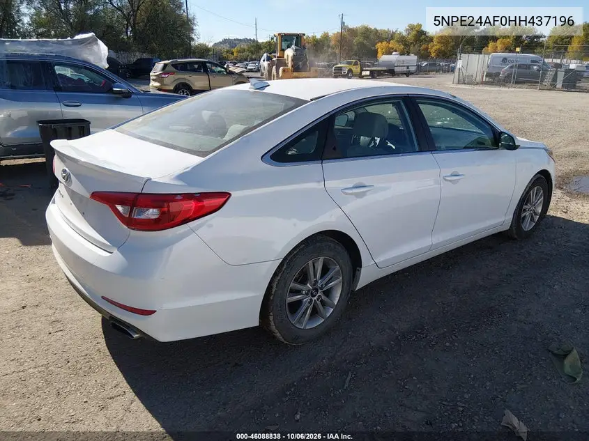 2017 HYUNDAI SONATA VIN 5NPE24AF0HH437196 — фото 4