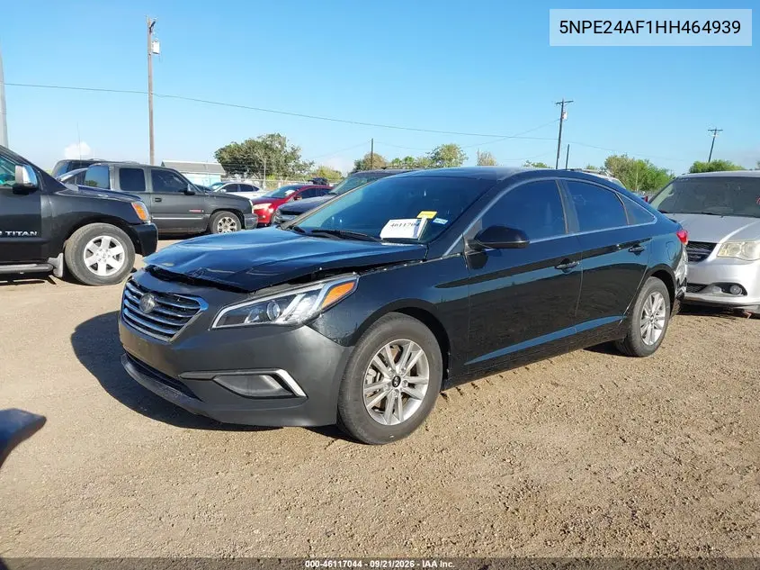 2017 HYUNDAI SONATA VIN 5NPE24AF1HH464939 — фото 2