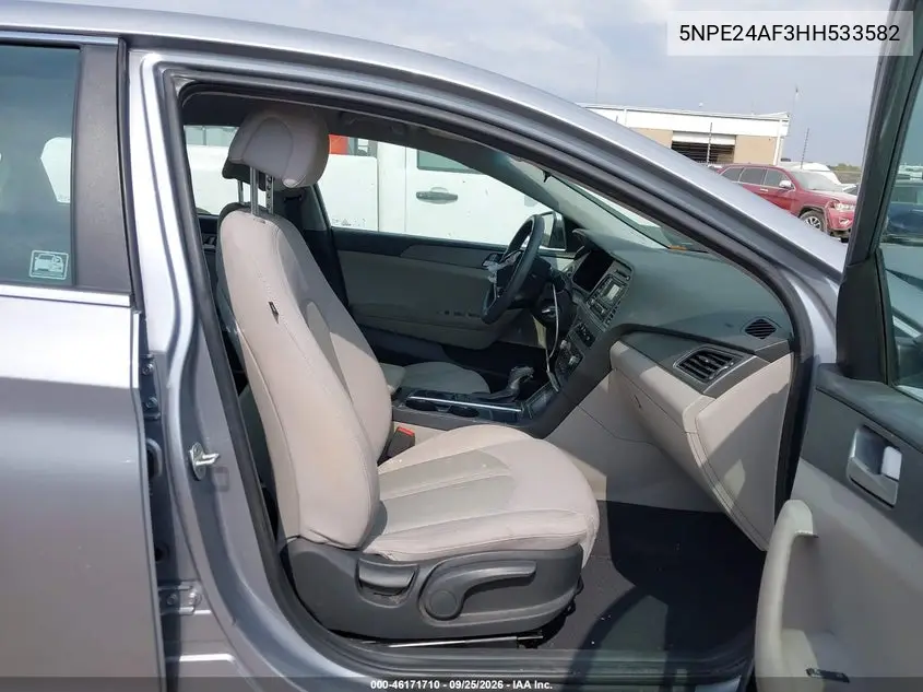 2017 HYUNDAI SONATA VIN 5NPE24AF3HH533582 — фото 5