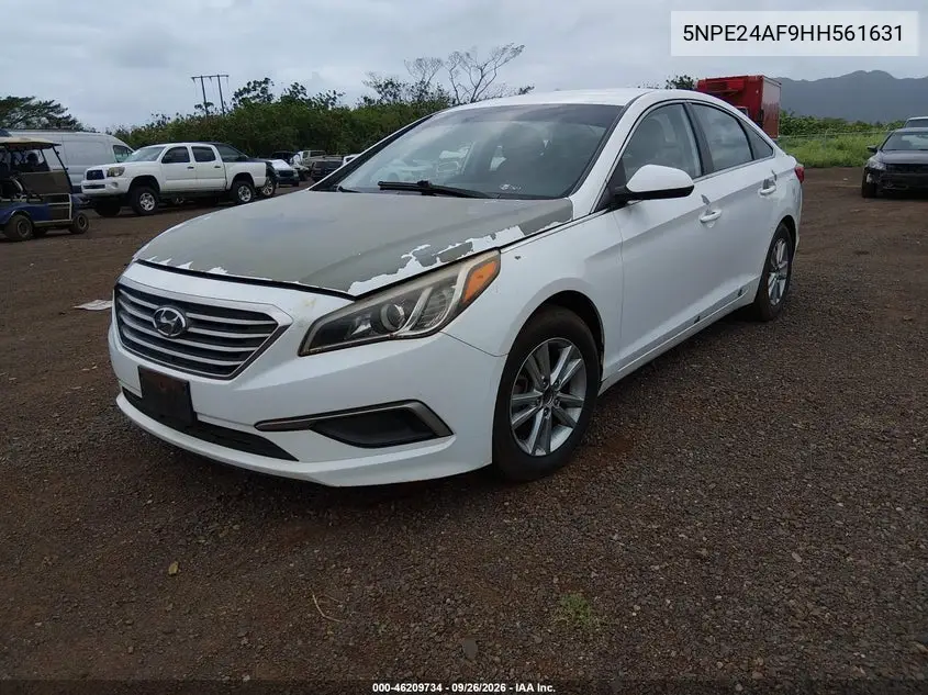 2017 HYUNDAI SONATA VIN 5NPE24AF9HH561631 — фото 2
