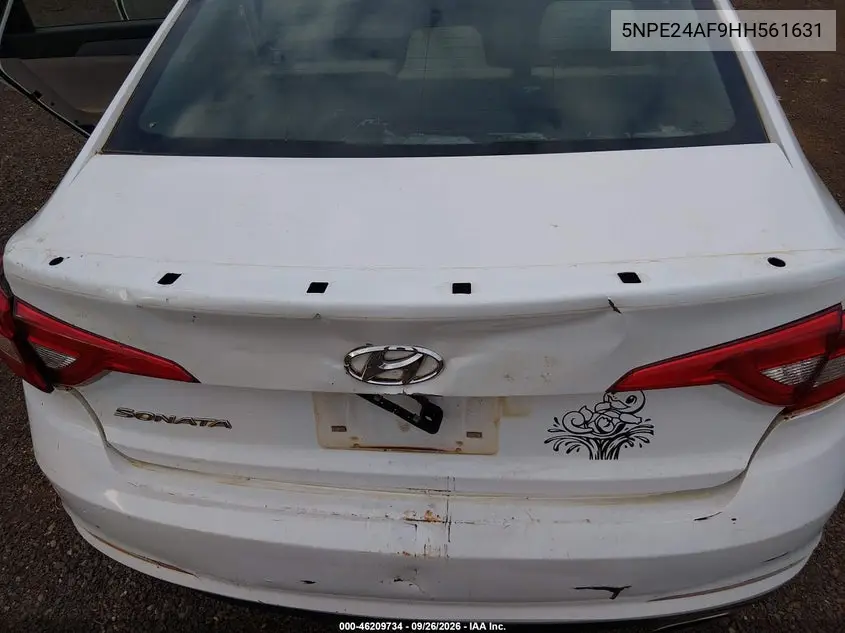2017 HYUNDAI SONATA VIN 5NPE24AF9HH561631 — фото 6