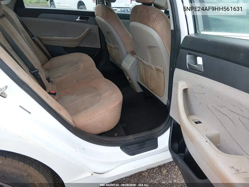 2017 HYUNDAI SONATA VIN 5NPE24AF9HH561631 — фото 8