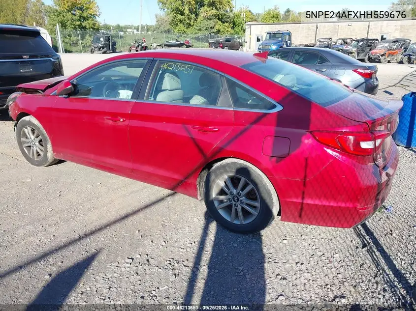 2017 HYUNDAI SONATA VIN 5NPE24AFXHH559676 — фото 3