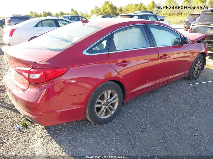 2017 HYUNDAI SONATA VIN 5NPE24AFXHH559676 — фото 4