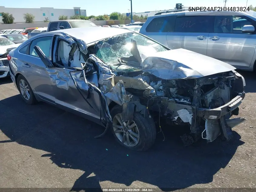 HYUNDAI SONATA 2017, VIN 5NPE24AF2HH483824