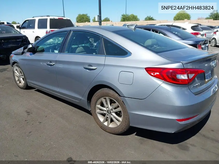 2017 HYUNDAI SONATA VIN 5NPE24AF2HH483824 — фото 3