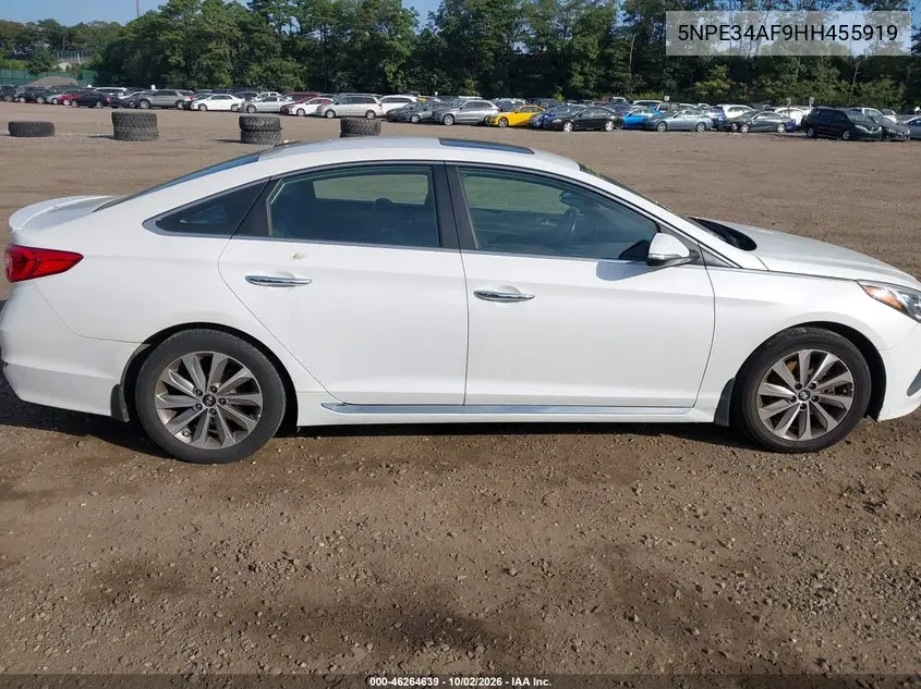 2017 HYUNDAI SONATA VIN 5NPE34AF9HH455919 — фото 13