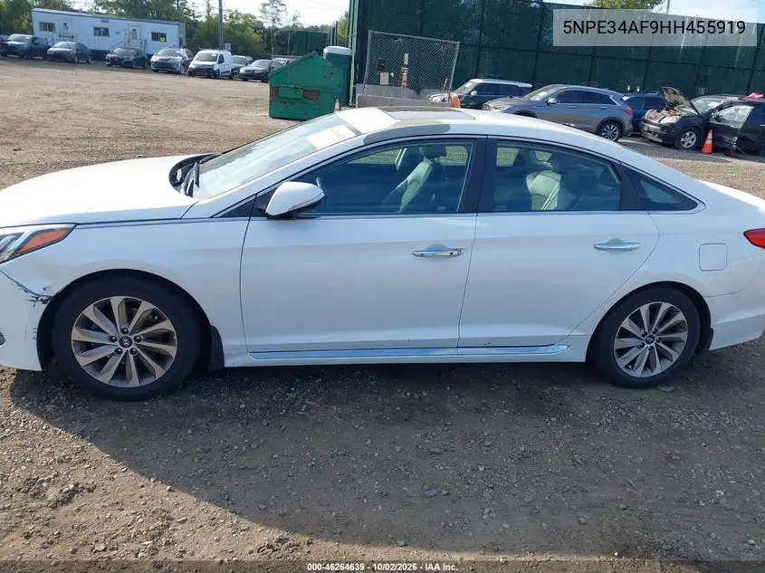 2017 HYUNDAI SONATA VIN 5NPE34AF9HH455919 — фото 14