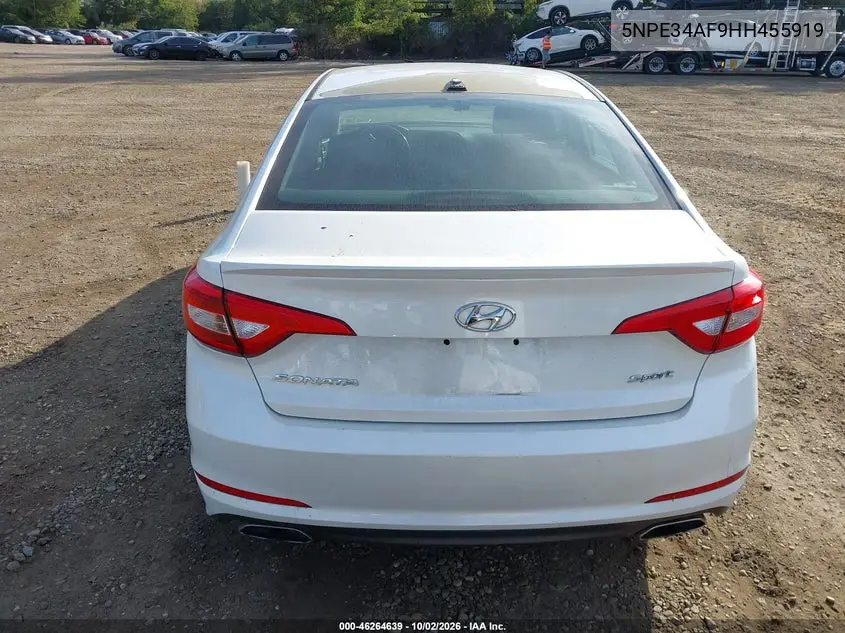 2017 HYUNDAI SONATA VIN 5NPE34AF9HH455919 — фото 16