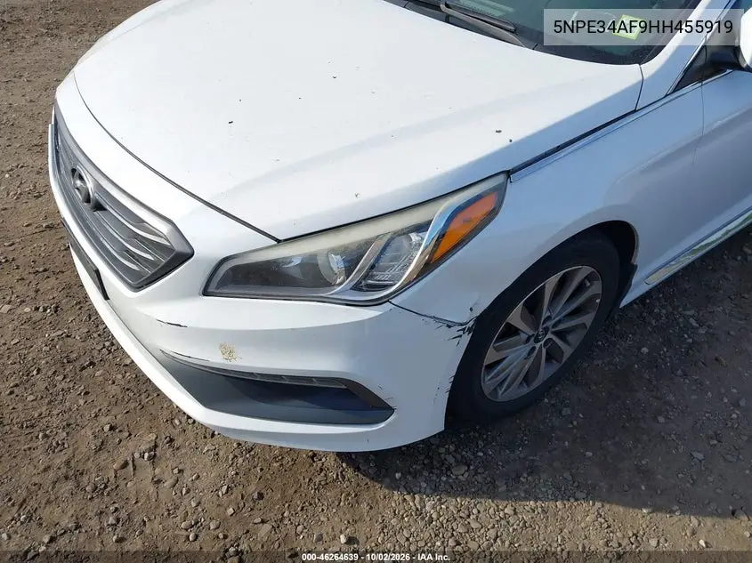 2017 HYUNDAI SONATA VIN 5NPE34AF9HH455919 — фото 6