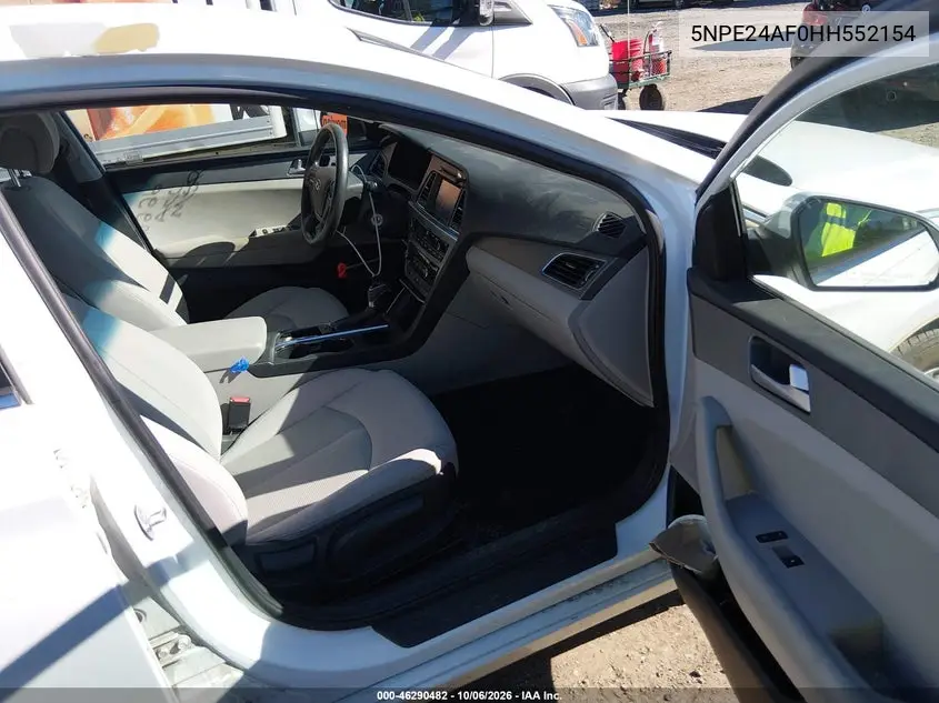 2017 HYUNDAI SONATA VIN 5NPE24AF0HH552154 — фото 5
