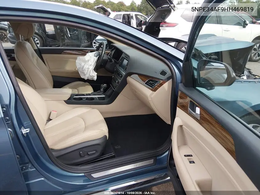 2017 HYUNDAI SONATA VIN 5NPE34AF9HH469819 — фото 5