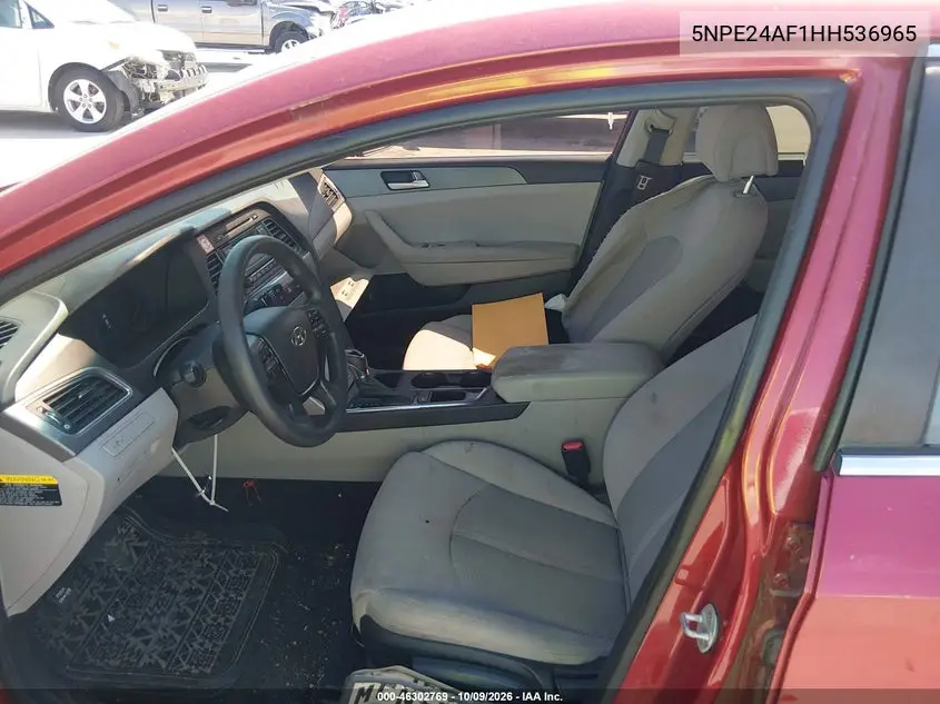 2017 HYUNDAI SONATA VIN 5NPE24AF1HH536965 — фото 5