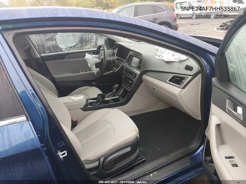 2017 HYUNDAI SONATA VIN 5NPE24AF7HH535867 — фото 5