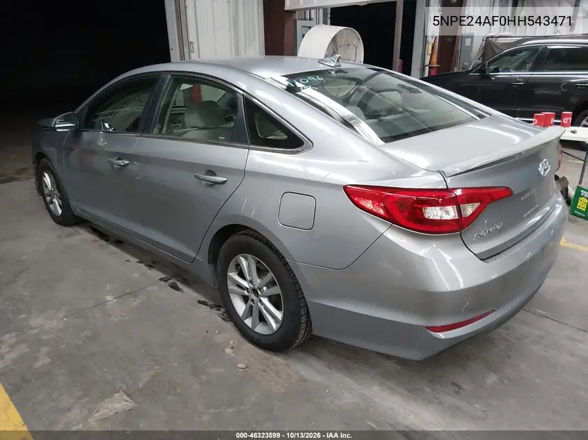 2017 HYUNDAI SONATA VIN 5NPE24AF0HH543471 — фото 3