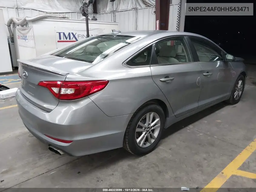 2017 HYUNDAI SONATA VIN 5NPE24AF0HH543471 — фото 4