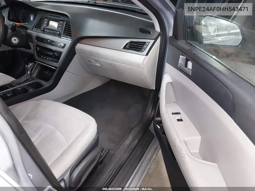 2017 HYUNDAI SONATA VIN 5NPE24AF0HH543471 — фото 5