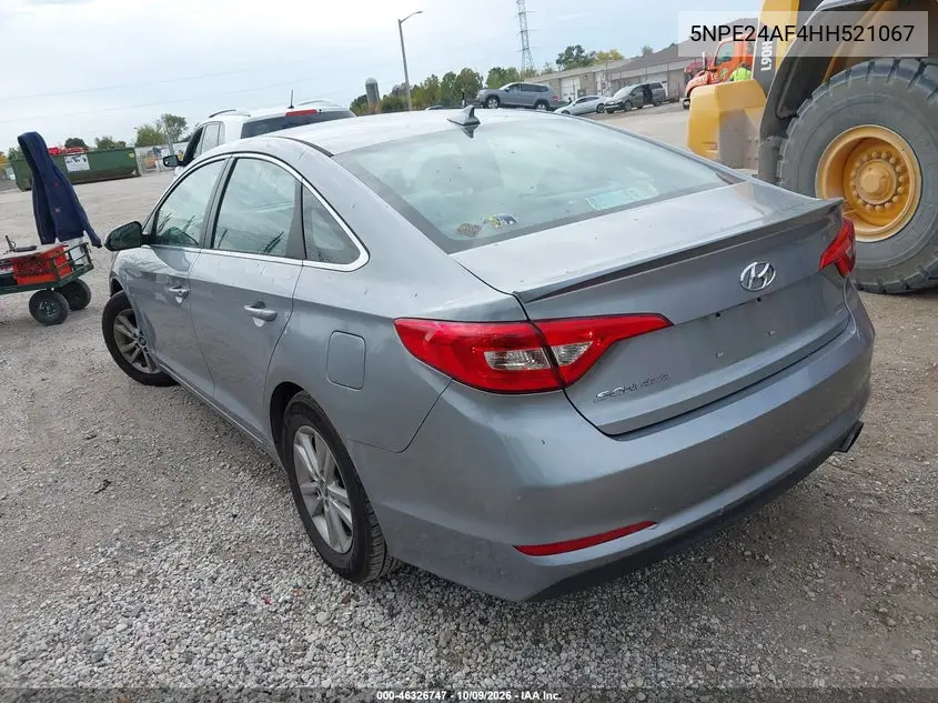 2017 HYUNDAI SONATA VIN 5NPE24AF4HH521067 — фото 3