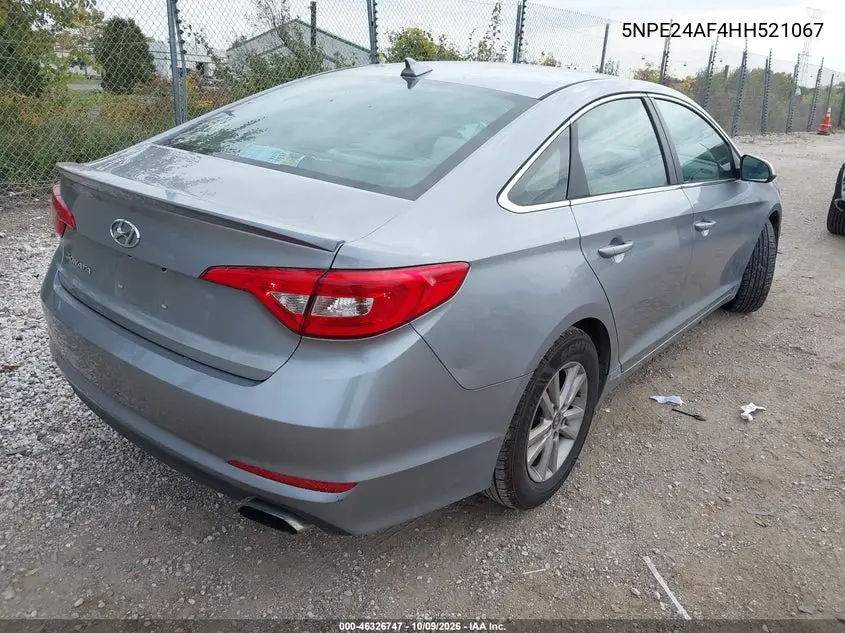 2017 HYUNDAI SONATA VIN 5NPE24AF4HH521067 — фото 4