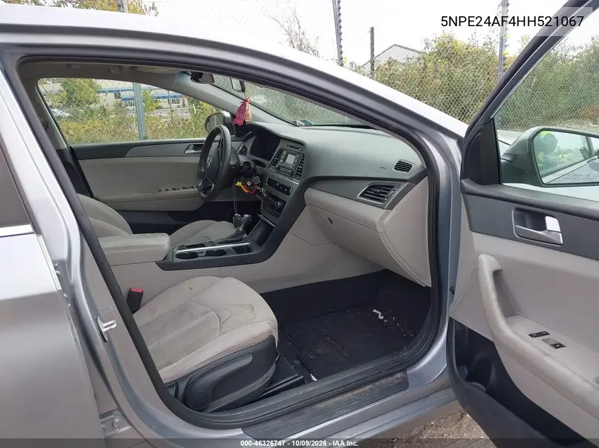 2017 HYUNDAI SONATA VIN 5NPE24AF4HH521067 — фото 5