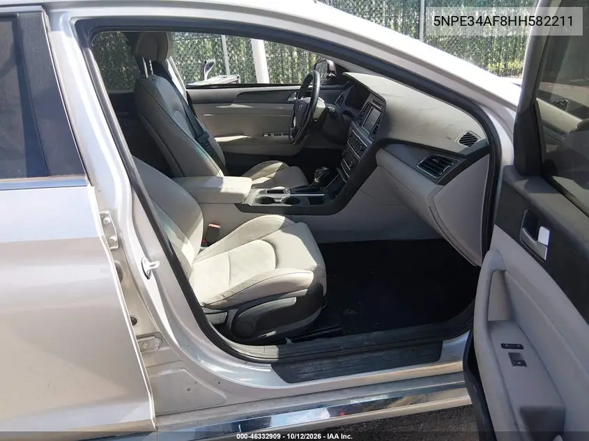 2017 HYUNDAI SONATA VIN 5NPE34AF8HH582211 — фото 5
