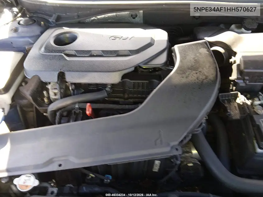 2017 HYUNDAI SONATA VIN 5NPE34AF1HH570627 — фото 10