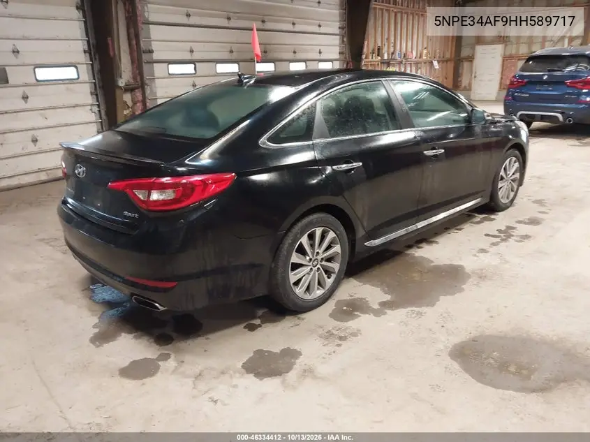 2017 HYUNDAI SONATA VIN 5NPE34AF9HH589717 — фото 4