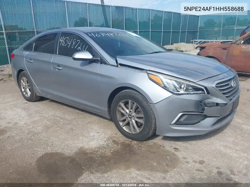 HYUNDAI SONATA 2017, VIN 5NPE24AF1HH558688