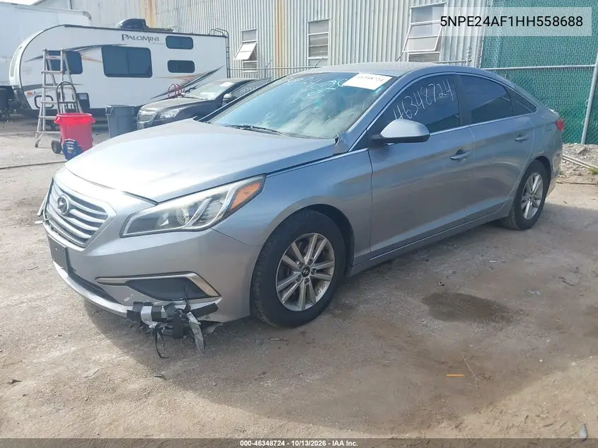 2017 HYUNDAI SONATA VIN 5NPE24AF1HH558688 — фото 2