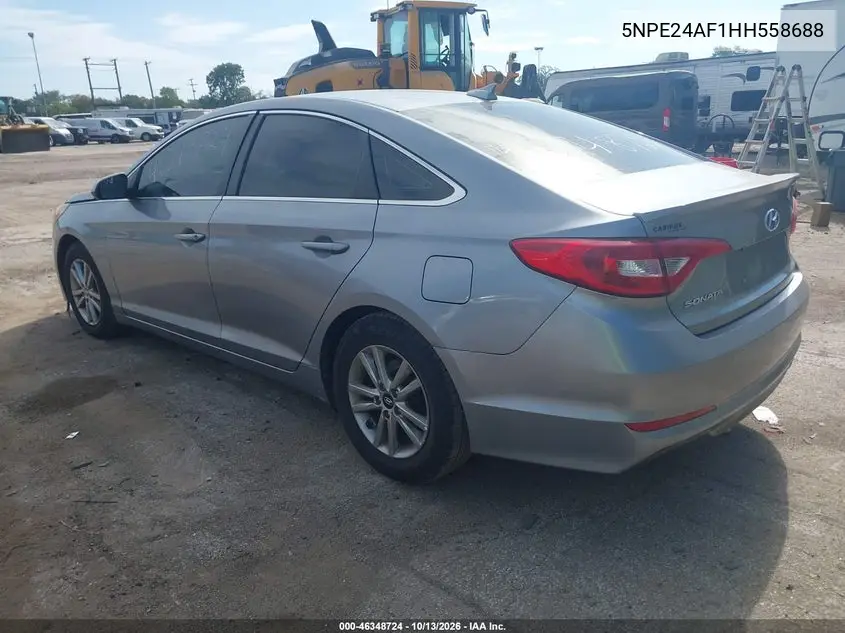 2017 HYUNDAI SONATA VIN 5NPE24AF1HH558688 — фото 3