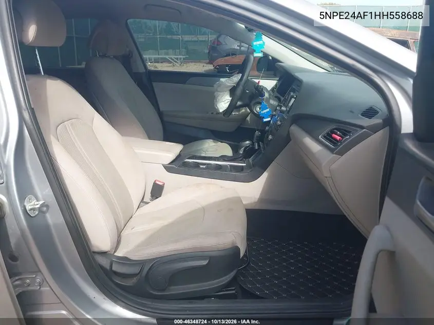 2017 HYUNDAI SONATA VIN 5NPE24AF1HH558688 — фото 5