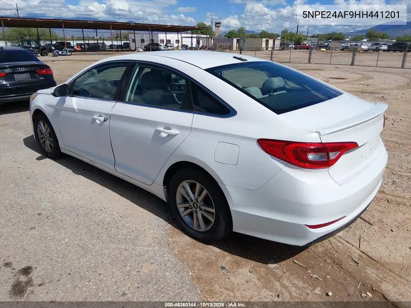 2017 HYUNDAI SONATA VIN 5NPE24AF9HH441201 — фото 3