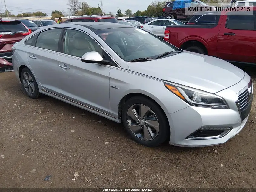 HYUNDAI SONATA 2017, VIN KMHE34L18HA060215