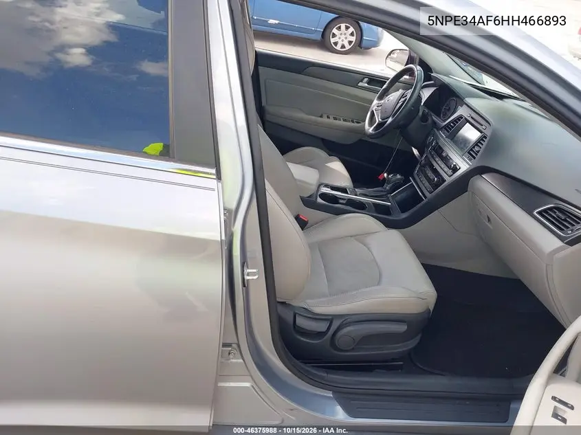 2017 HYUNDAI SONATA VIN 5NPE34AF6HH466893 — фото 5