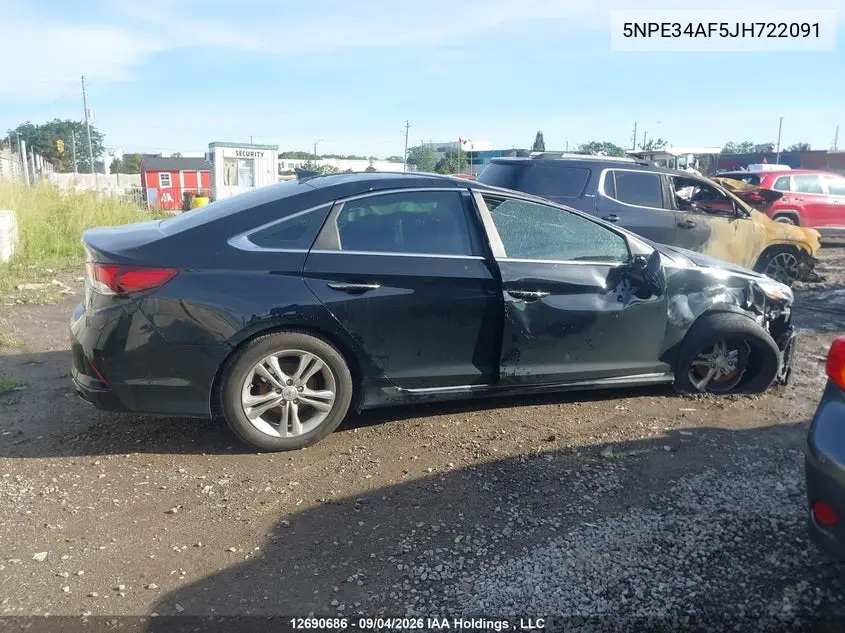 2018 HYUNDAI SONATA VIN 5NPE34AF5JH722091 — фото 12
