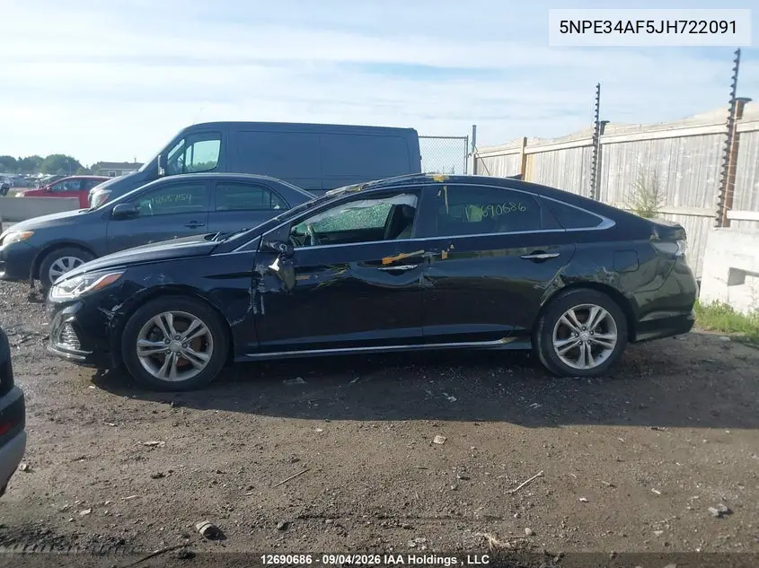 2018 HYUNDAI SONATA VIN 5NPE34AF5JH722091 — фото 13