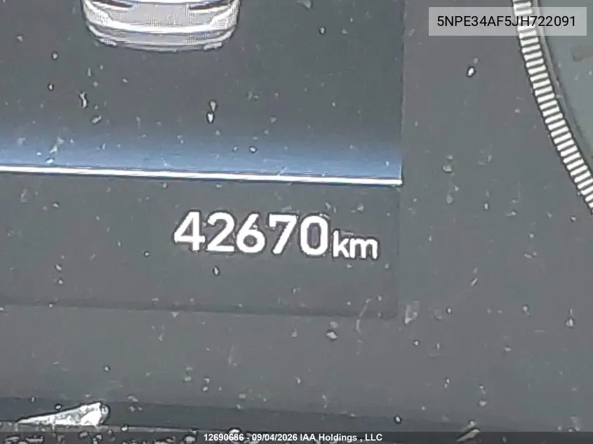 2018 HYUNDAI SONATA VIN 5NPE34AF5JH722091 — фото 14