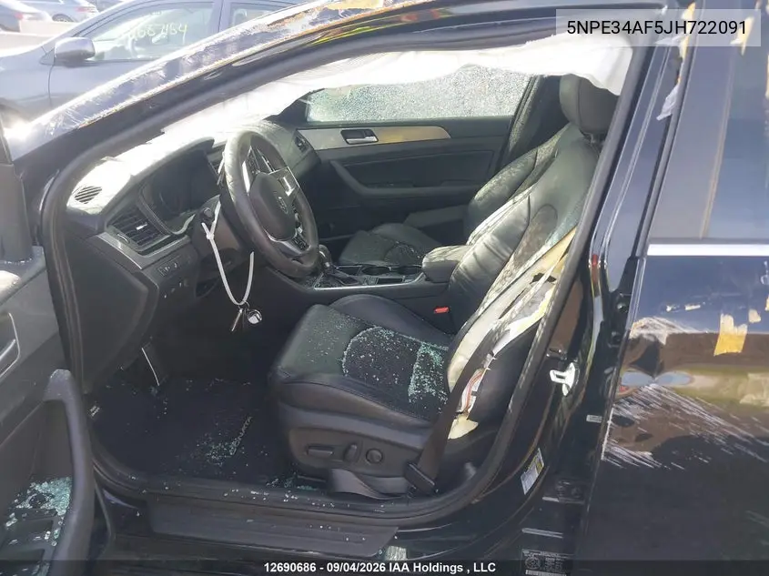 2018 HYUNDAI SONATA VIN 5NPE34AF5JH722091 — фото 17