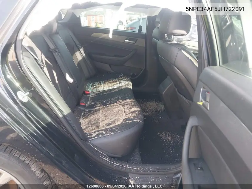 2018 HYUNDAI SONATA VIN 5NPE34AF5JH722091 — фото 8